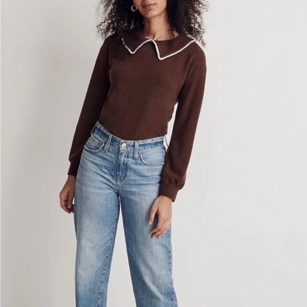 Madewell Peter Pan Collar Sweater Large